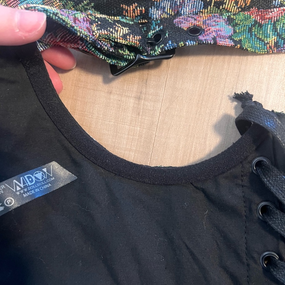 Dolls Kill Multicolor Lace-Up Corset Top - Picture 11 of 11